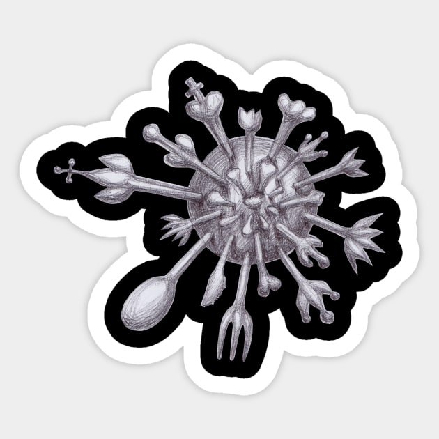 Virus Sticker by zeljkica